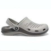 Smoothlite Classic Dual-Tone Painted Clogs for men in Light Grey & Dark Grey, image 1