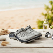 Smoothlite Classic Dual-Tone Painted Clogs for men in Light Grey & Dark Grey, image 6