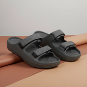 Smoothlite Adjustable Double-Strap Comfort Sandals for men in Dark Grey, image 7