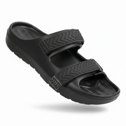 Smoothlite Adjustable Double-Strap Comfort Sandals for men in Black, image 6